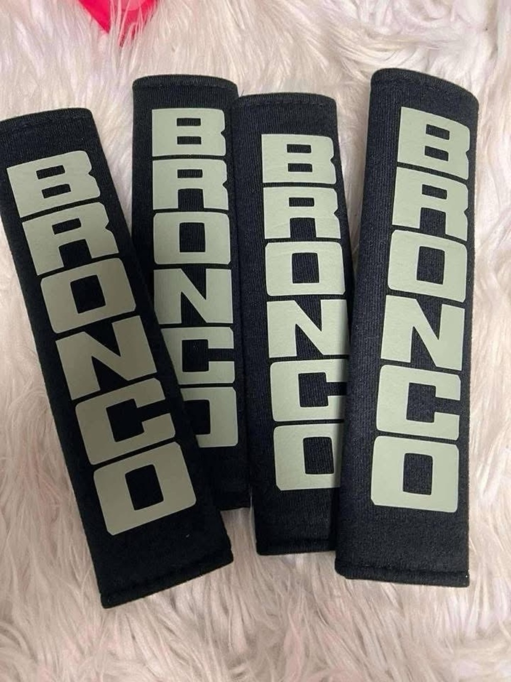 2 sets (4 total pieces) seatbelt covers